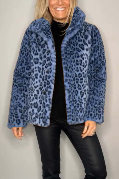 Damenmode Leopard-Kragen