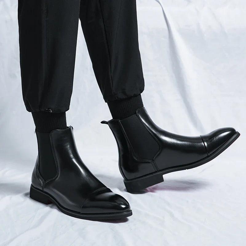 Carracci Leder Chelsea Boots