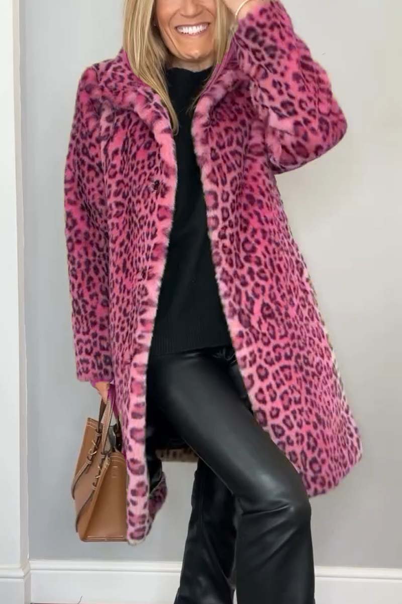 Damenmode Leopard-Kragen