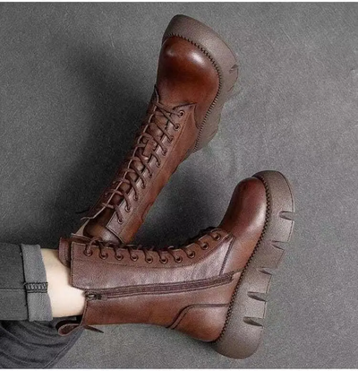 MODISCHE ORTHOPÄDISCHE LEDERSTIEFEL